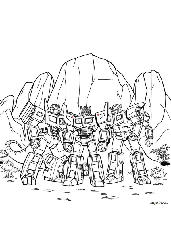 Transformers Dinobots Coloring Pages