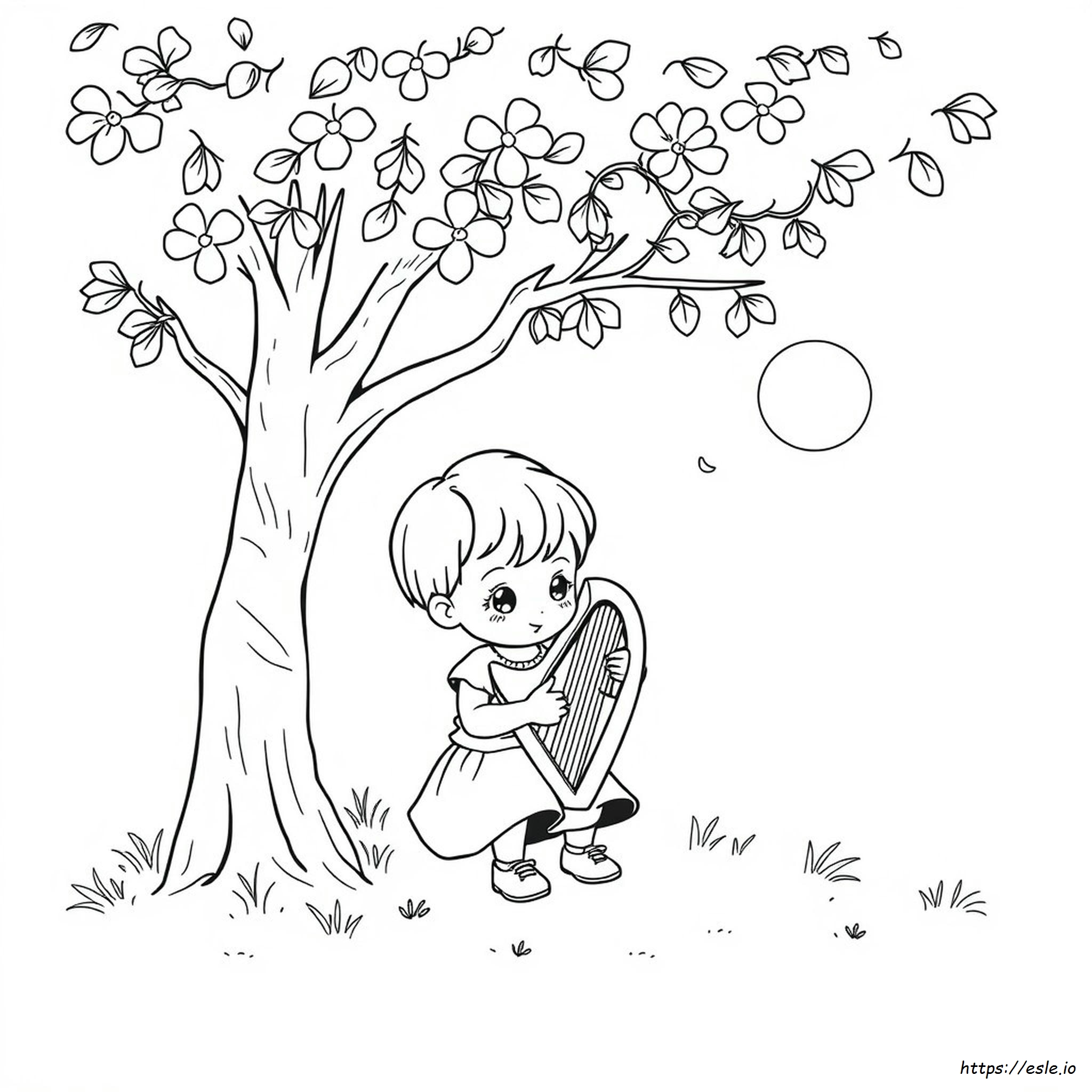 Cute Melody Coloring Page - Free Printable