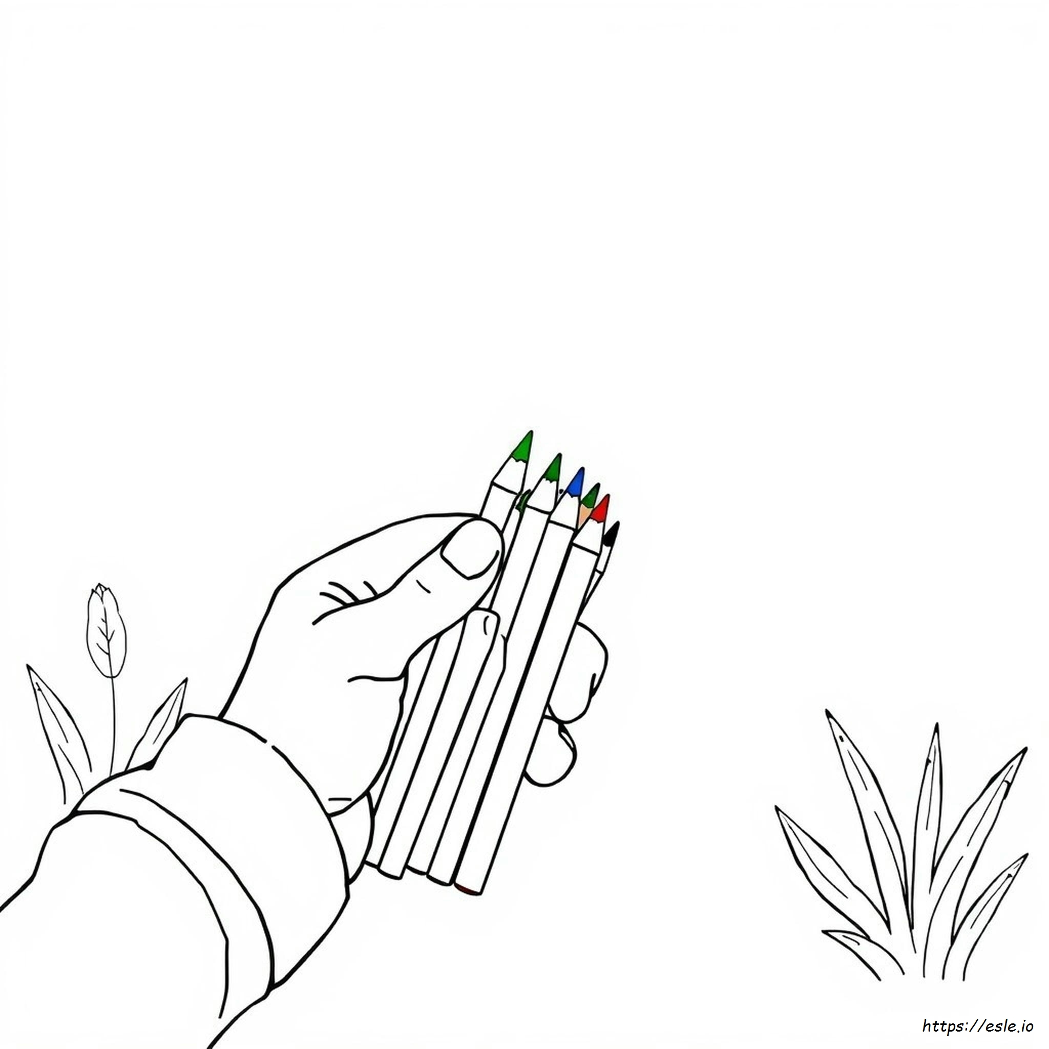 How To Make Yellow With Colored Pencils Coloring Page