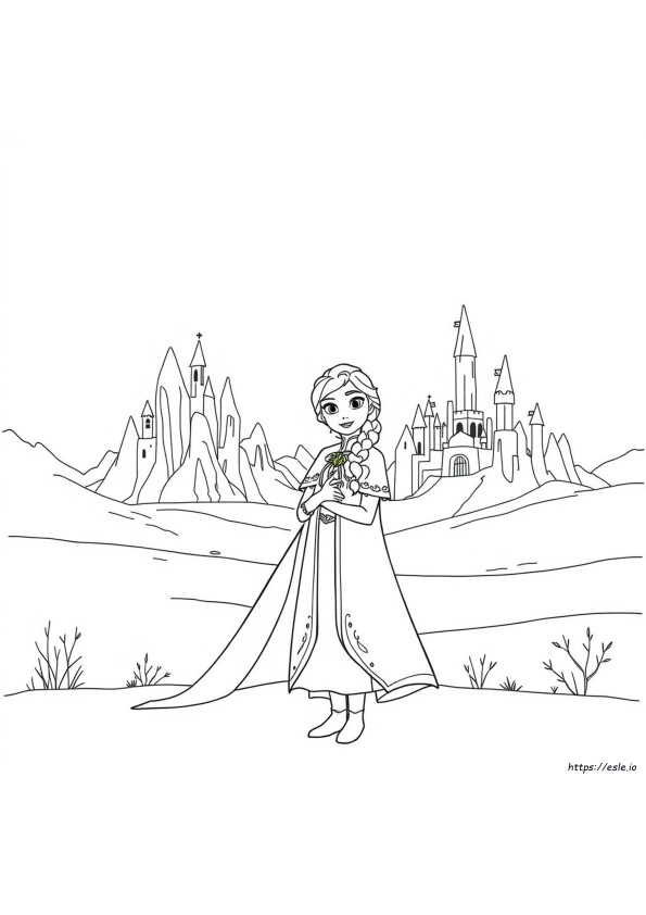 Elsa And Anna Coloring Pages