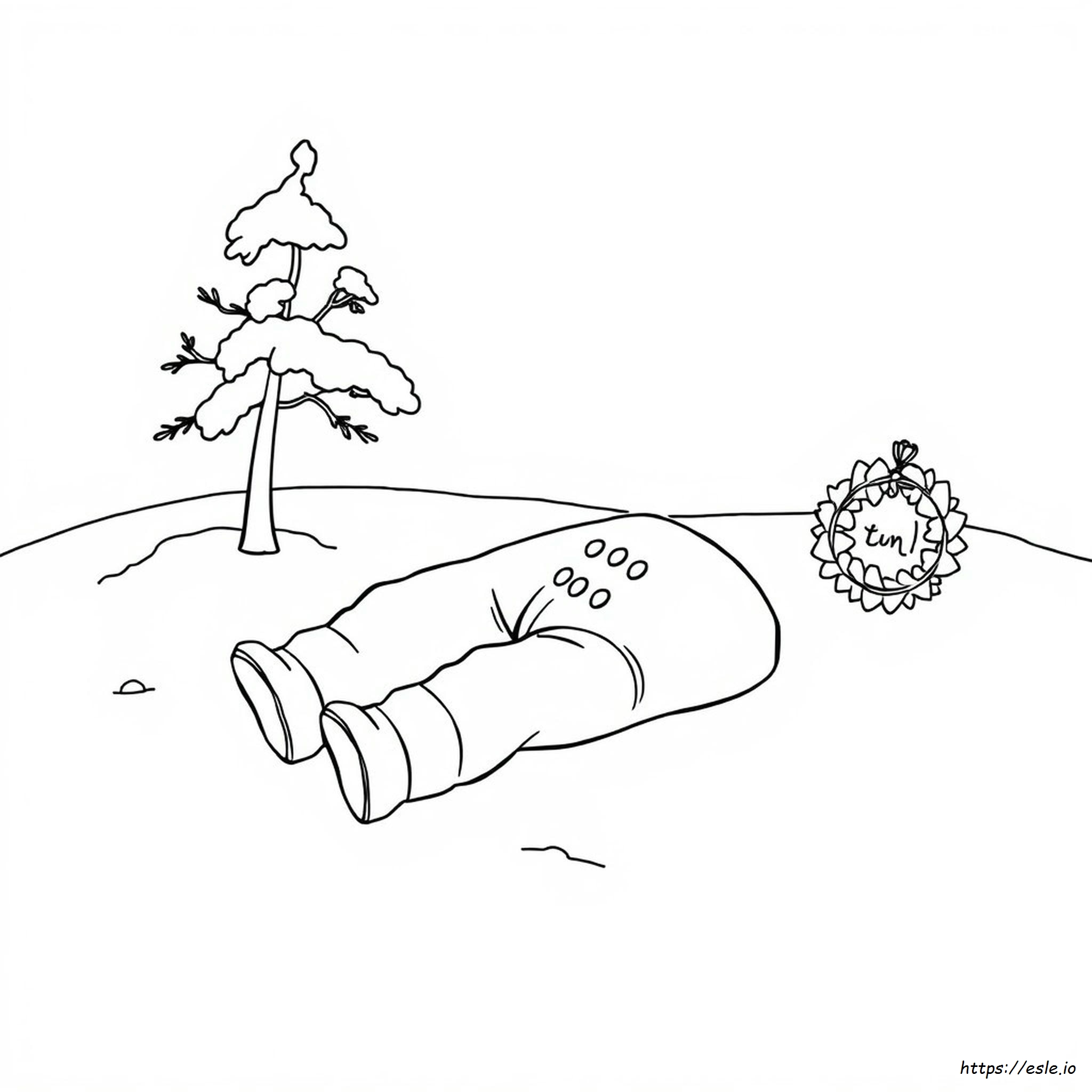 Snow Pants Coloring Page