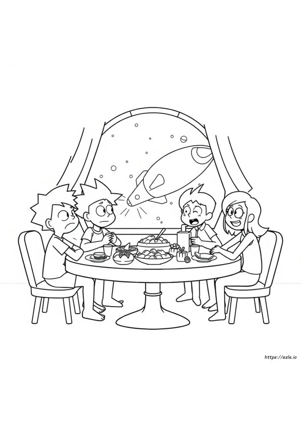 Steven Universe Breakfast Coloring Page
