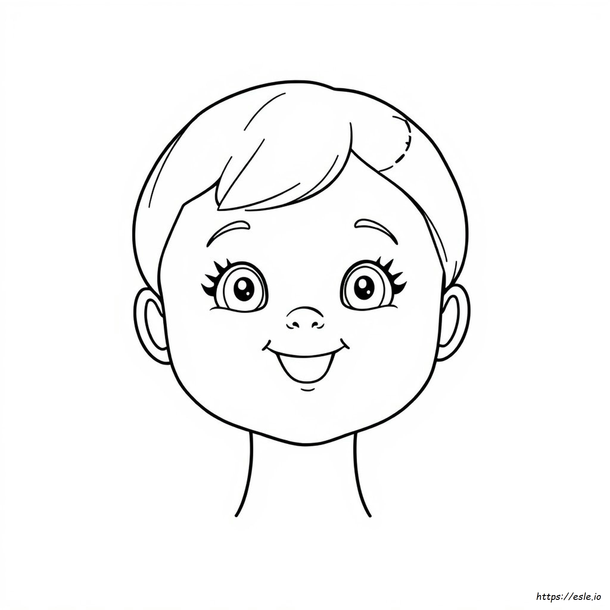 Doll Face Coloring Pages