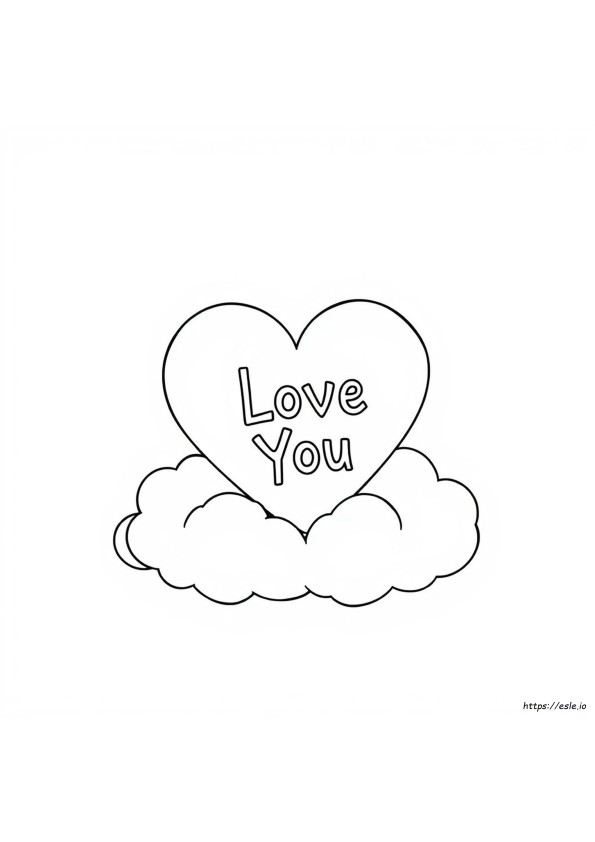 I Love You Colouring Pages