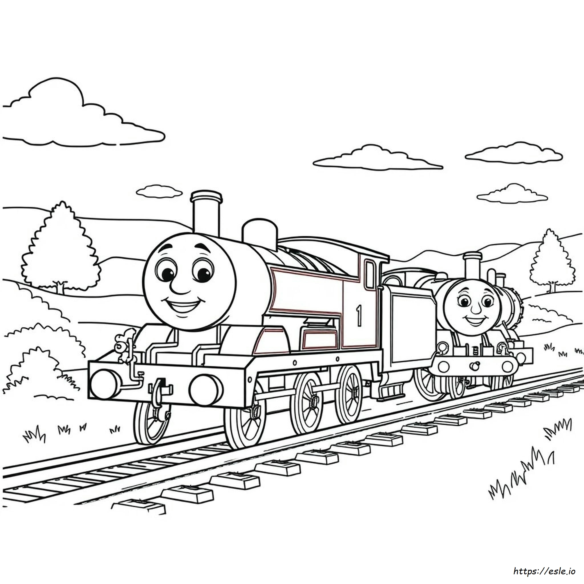 Thomas And Friends Coloring Page - Printable PDF