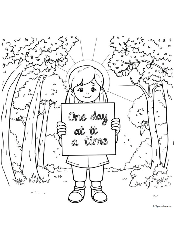 One Day At A Time Coloring Pages