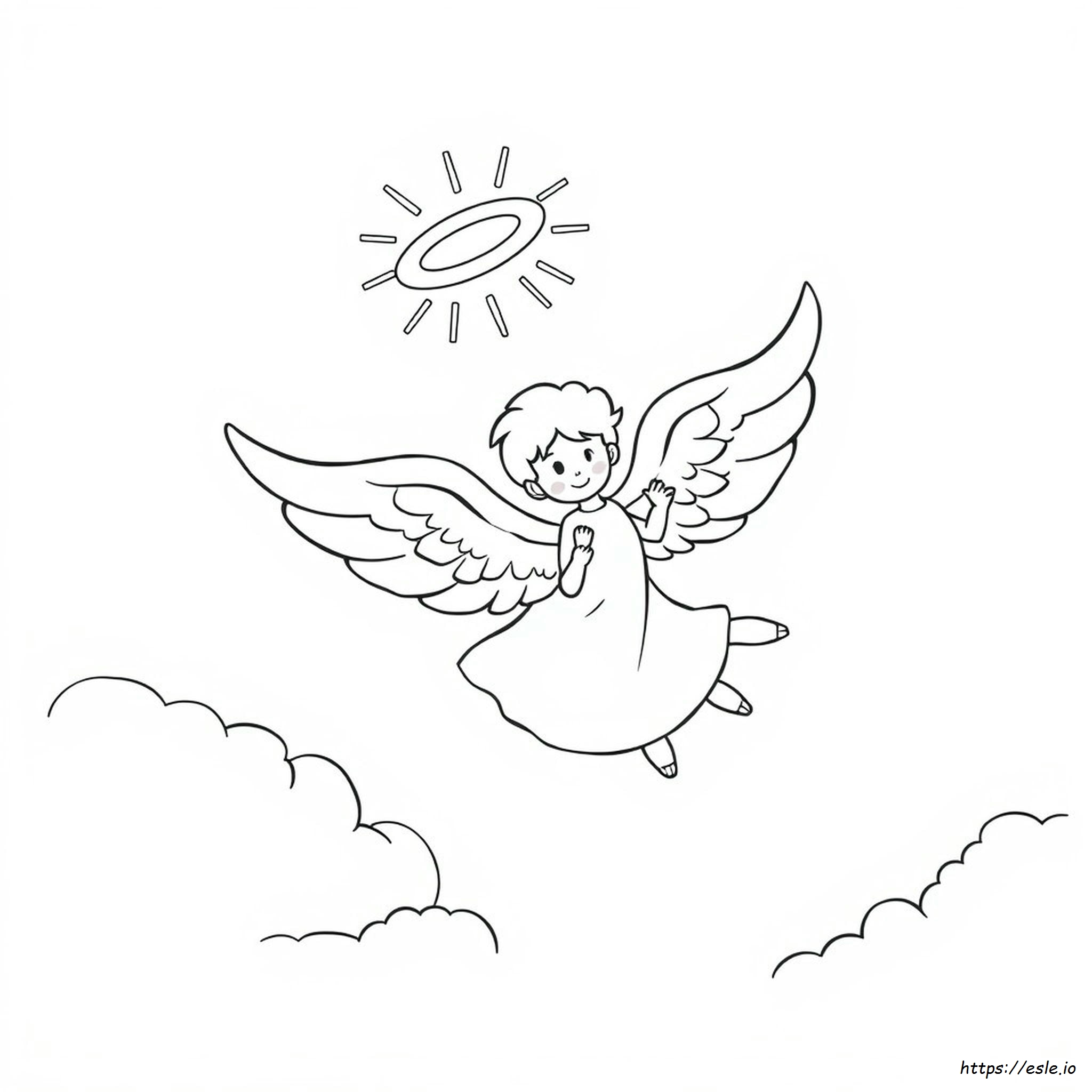 Angel Coloring Page - Free Printable