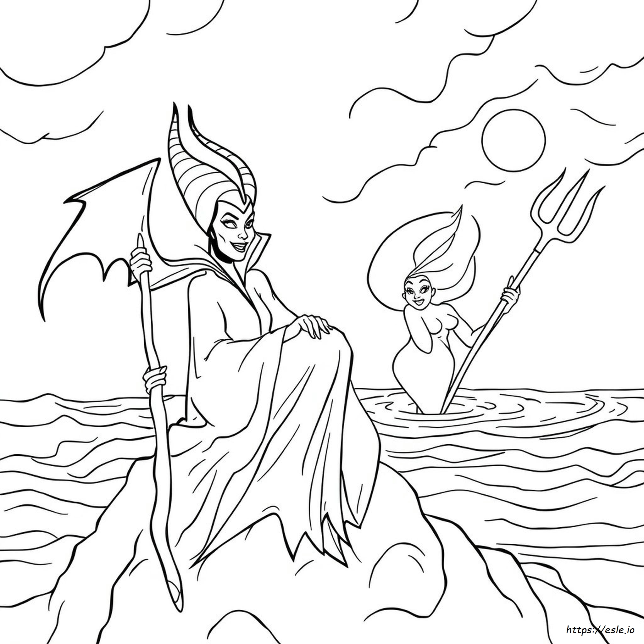 Printable Disney Villains Coloring Pages