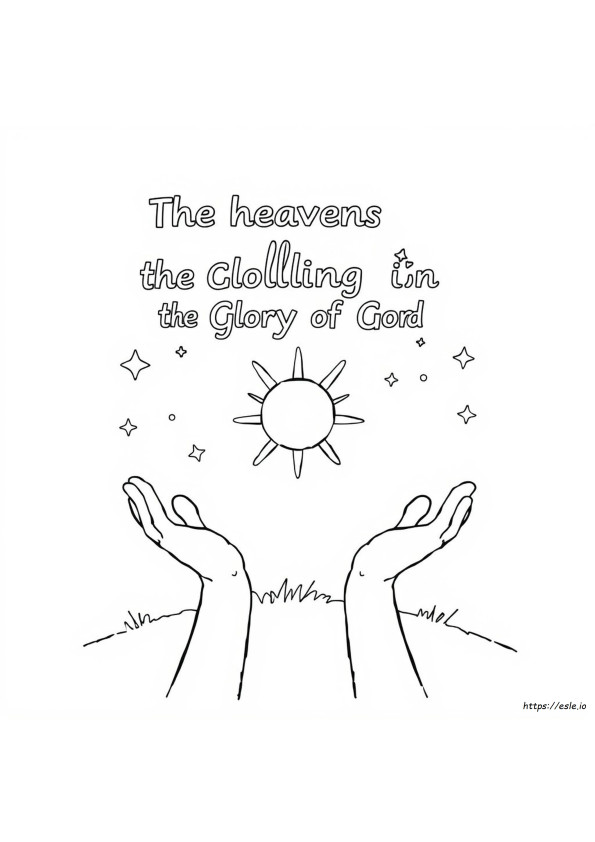 Psalm 19 1 Coloring Page