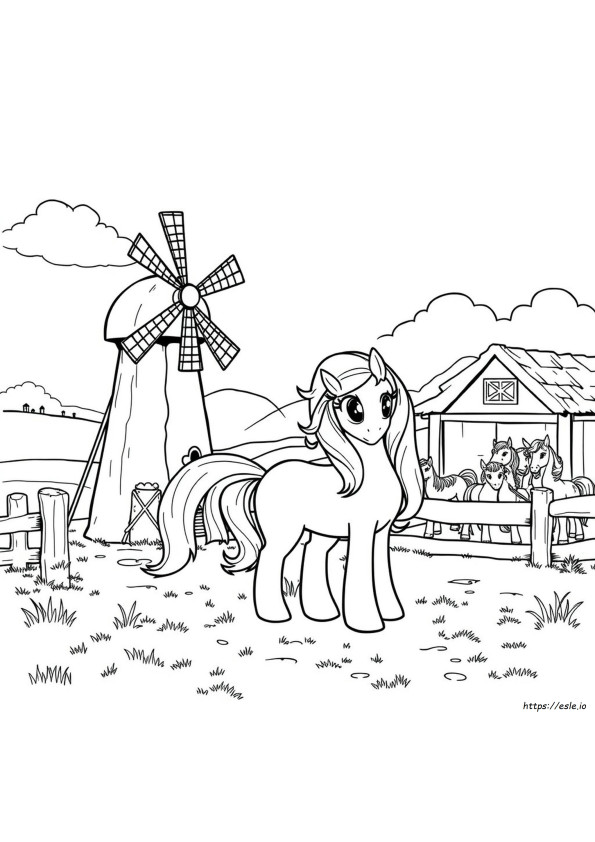 Original Vintage My Little Pony Coloring Pages