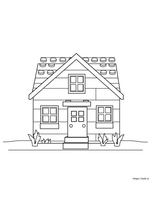 Lego House Coloring Pages