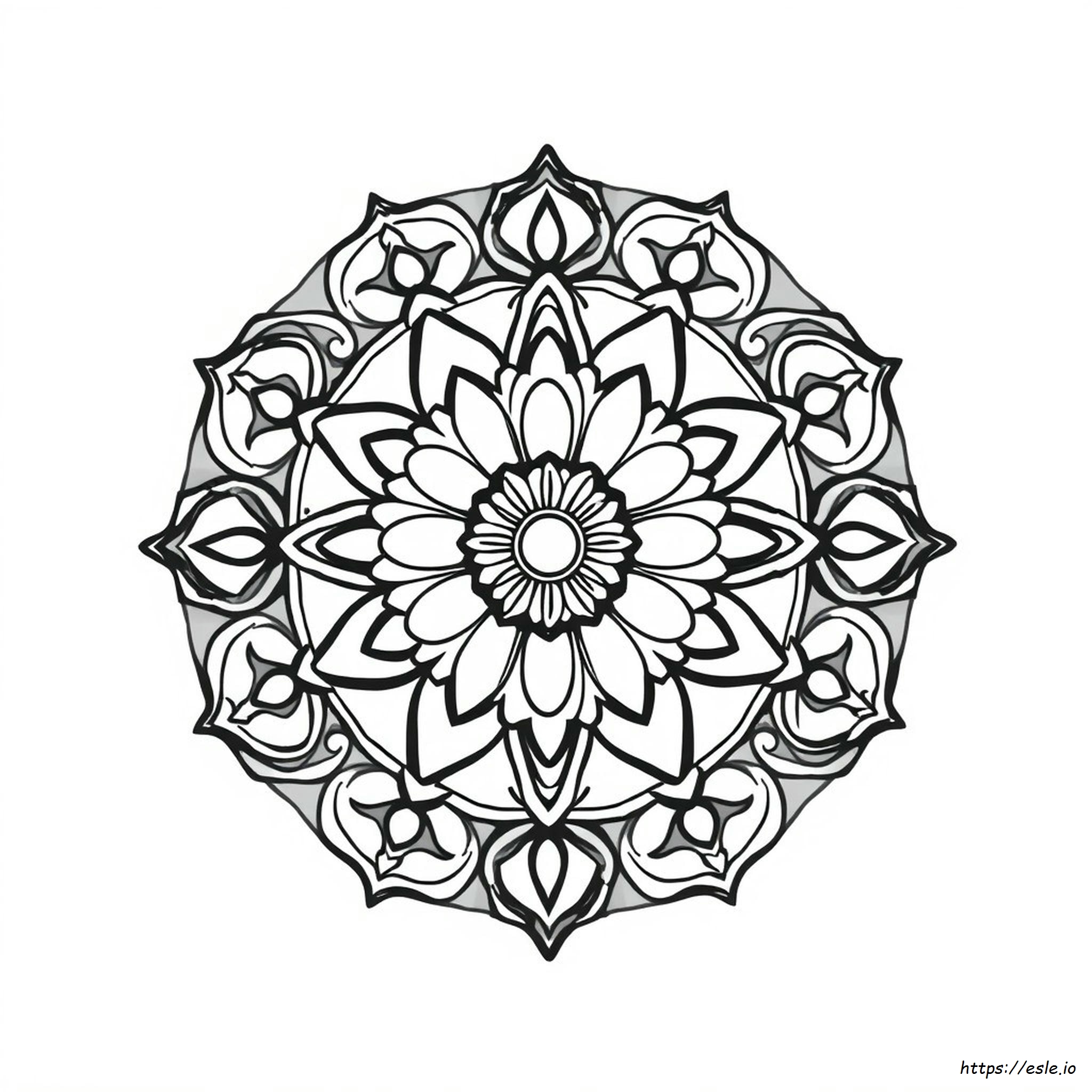 Cool Mandala Coloring Page - Free Printable PDF