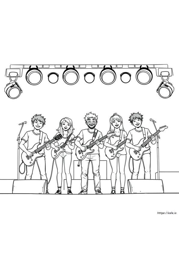 5 Seconds Of Summer Coloring Pages