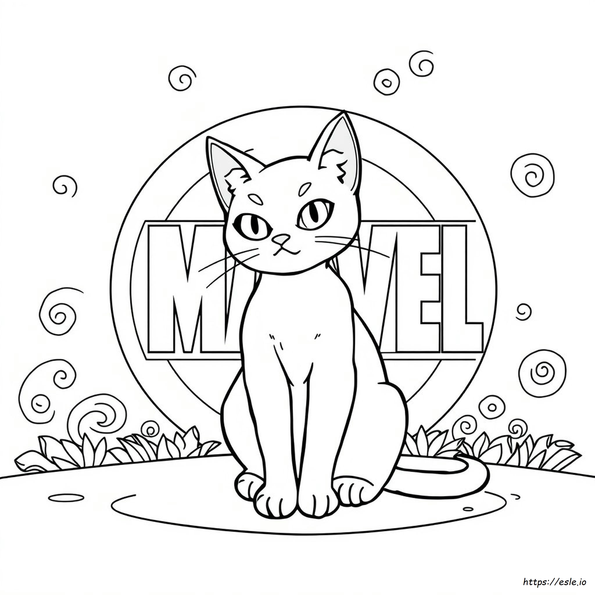 Black Cat Marvel Coloring Pages