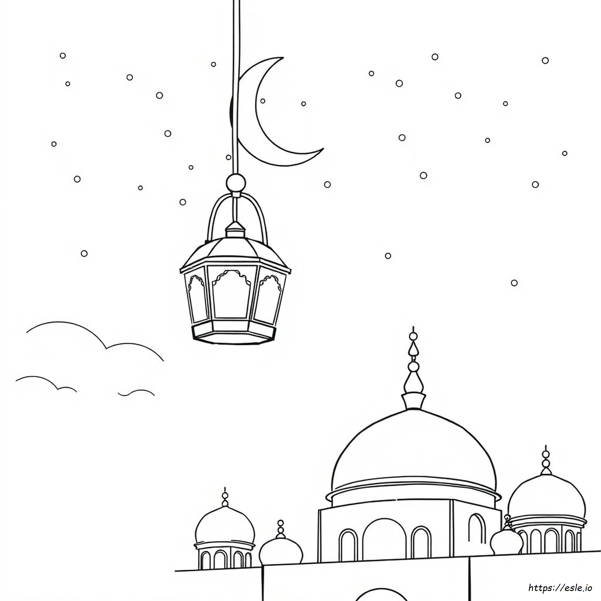 Ramadhan Coloring Page - Free Printable for Kids