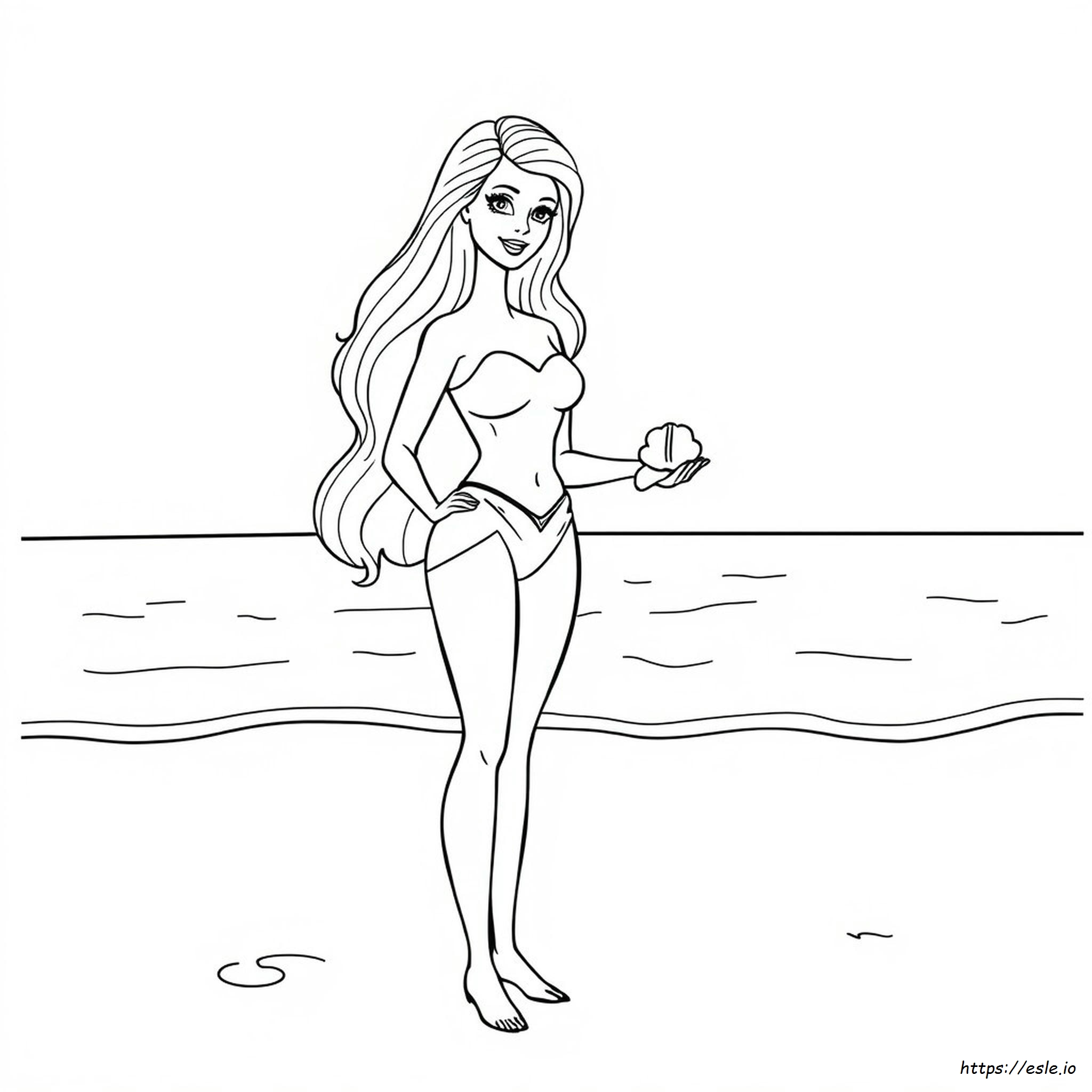 Gambar Mewarnai Barbie