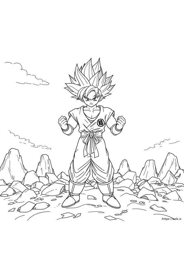 Goku Super Saiyan 4 Kleurplaten