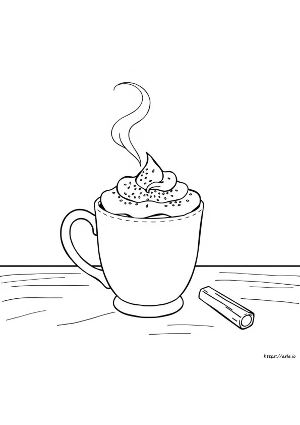 Heisse Schokoladen Tasse Ausmalbilder