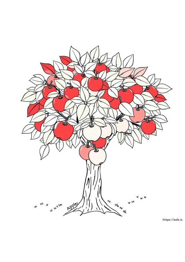 Apple Colouring Sheets