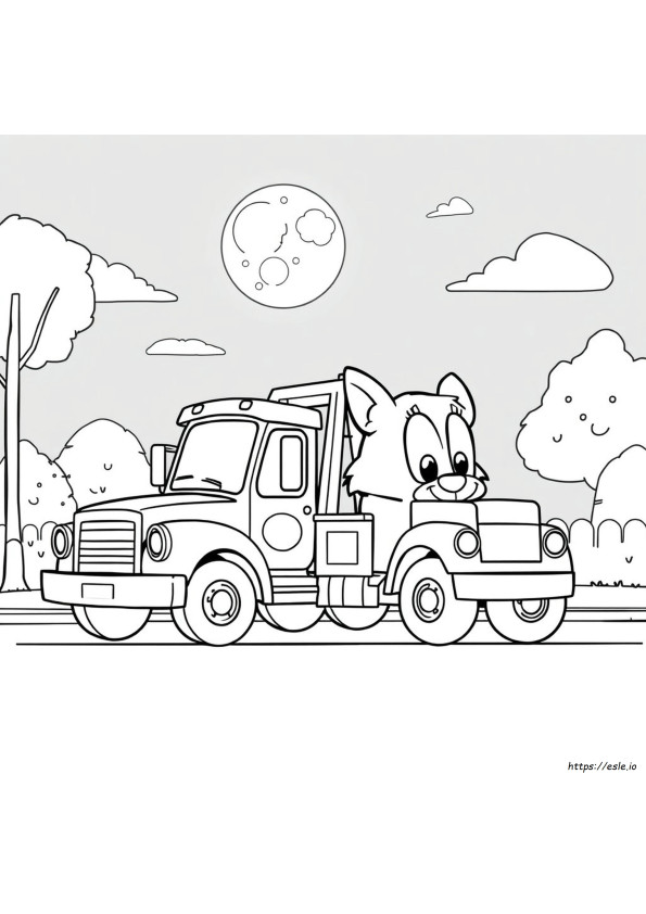 Tom The Tow Truck Coloring Pages
