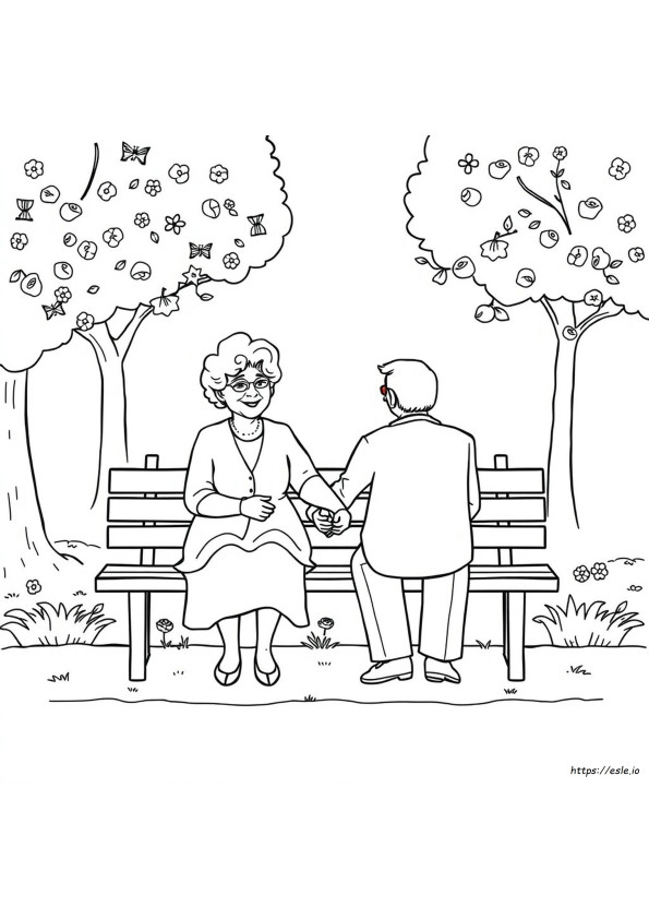 Día De Los Abuelos: Páginas Para Colorear Gratis
