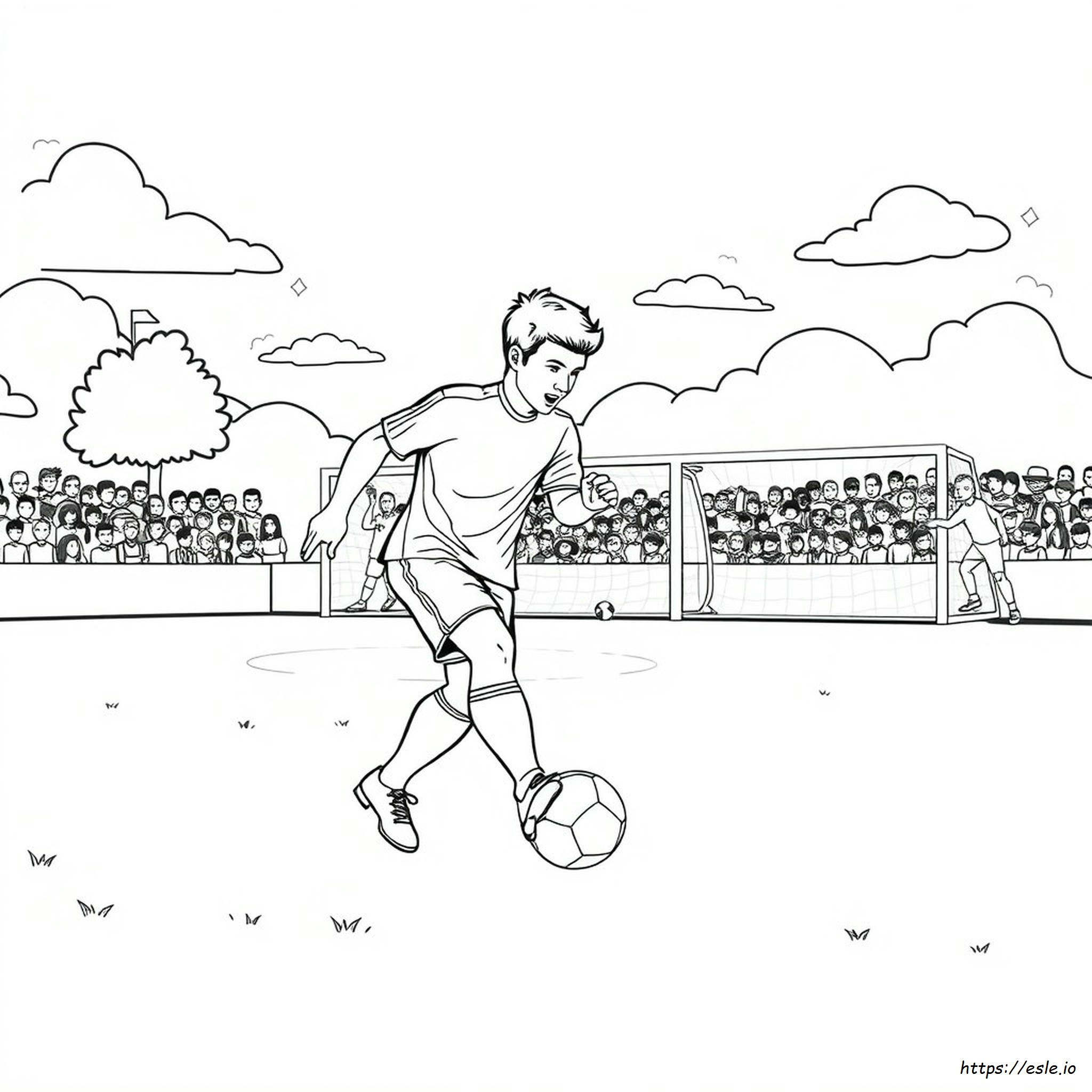 Soccer Coloring Page - Free Printable