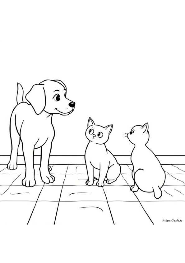 Black And White Coloring Pages Of Dogs