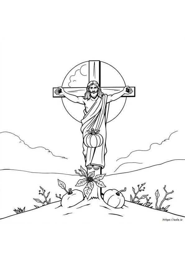 Jesus Halloween Coloring Pages
