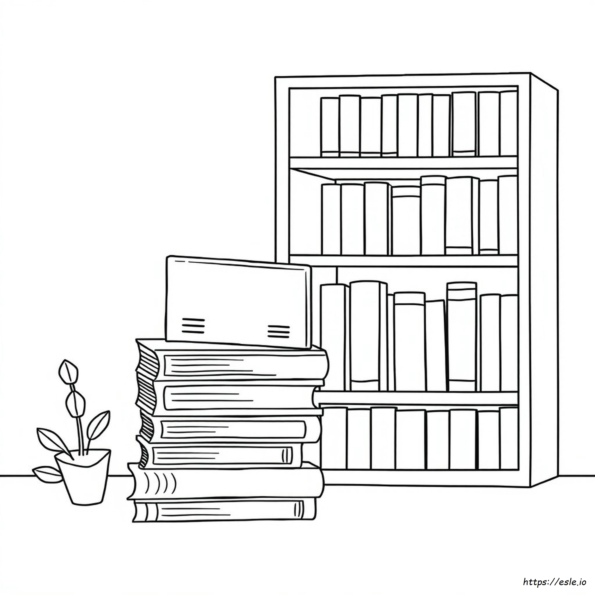 Library Card Coloring Page