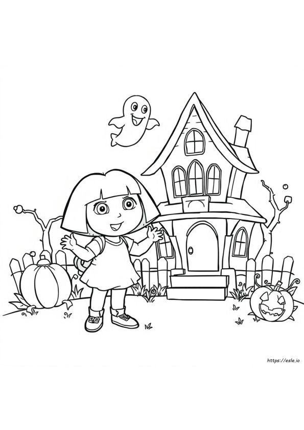 Dora Halloween Disegni Da Colorare