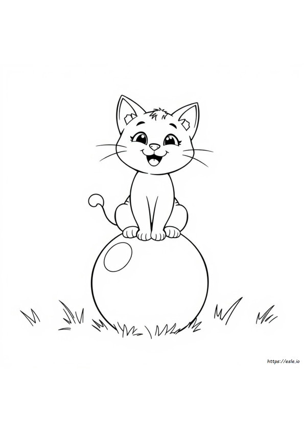 Cartoon Cat Coloring Sheets