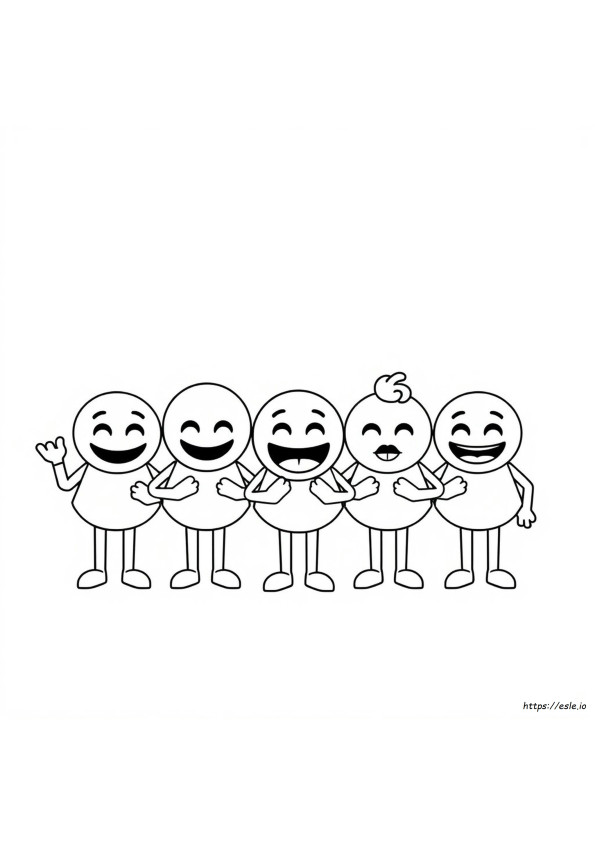 Emoji Coloring Page Free