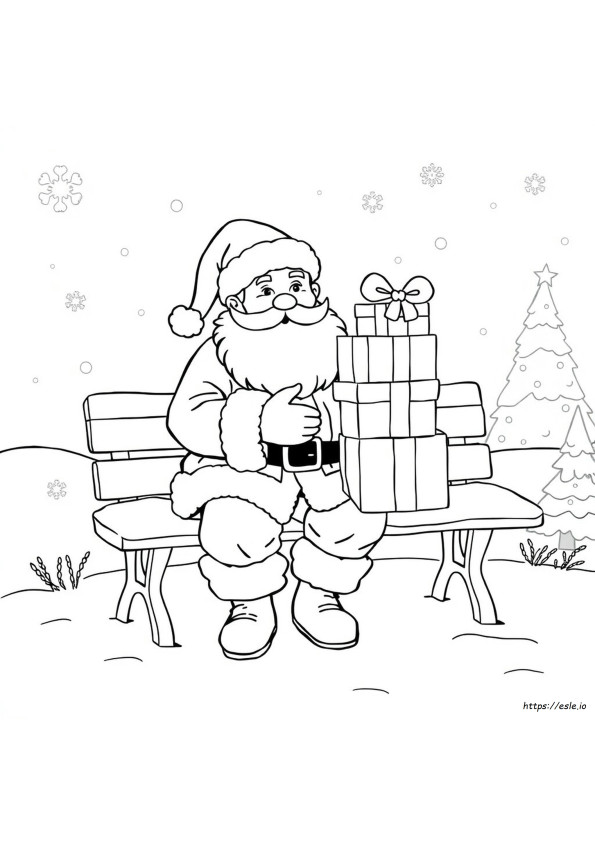 Coloring Pictures Of Santa Claus