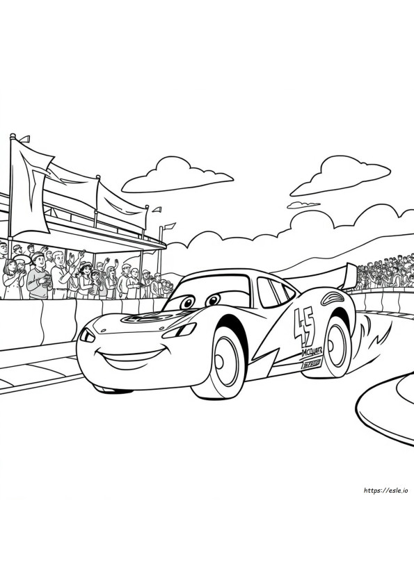Lightning Mcqueen Colouring Sheets