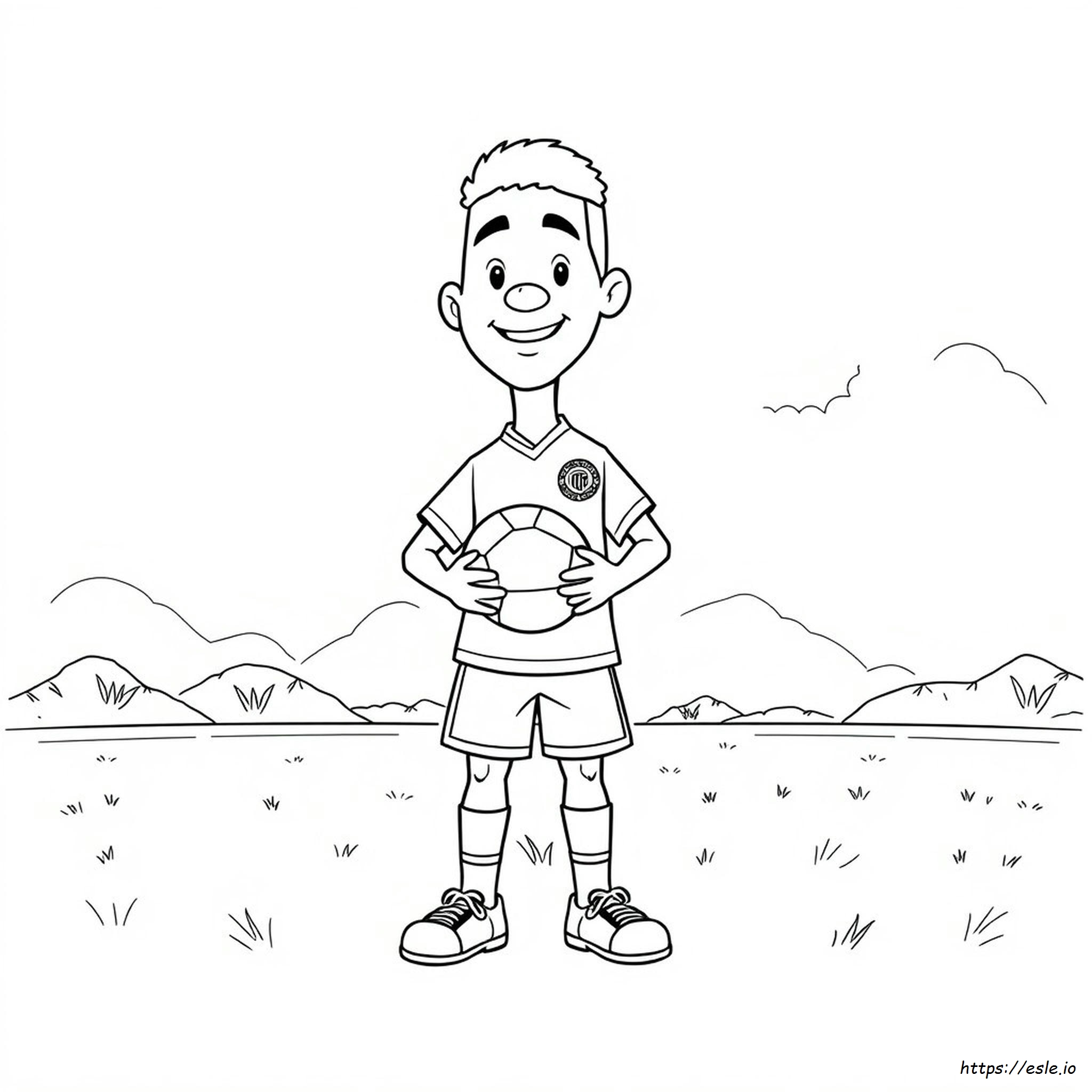 Lamine Yamal Jersey Coloring Page