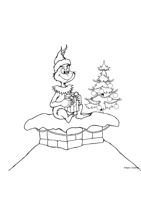 Christmas Colouring Pages The Grinch
