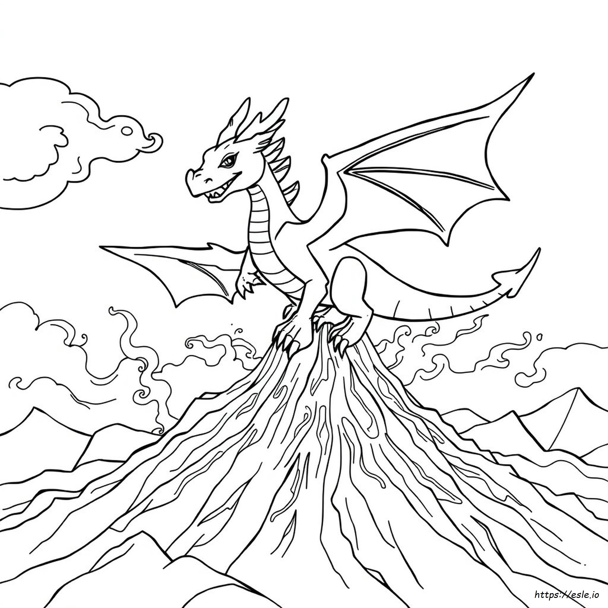 Gambar Mewarnai Naga untuk Anak - PDF Gratis