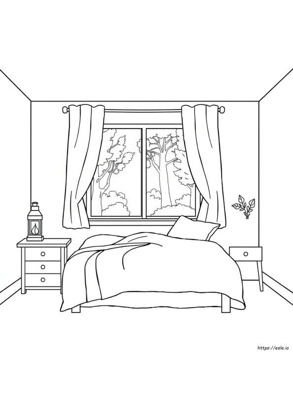 Schlafzimmer Ausmalbilder