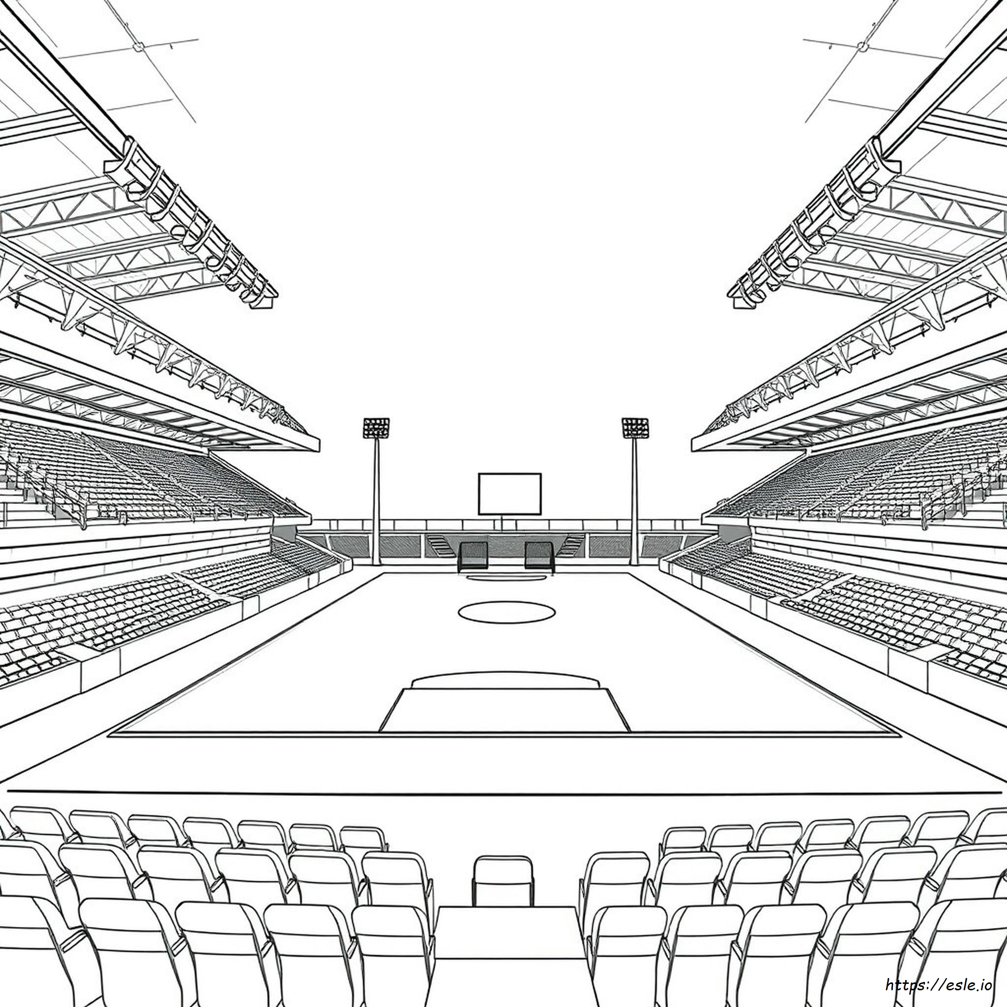 Football Stadium Coloring Pages