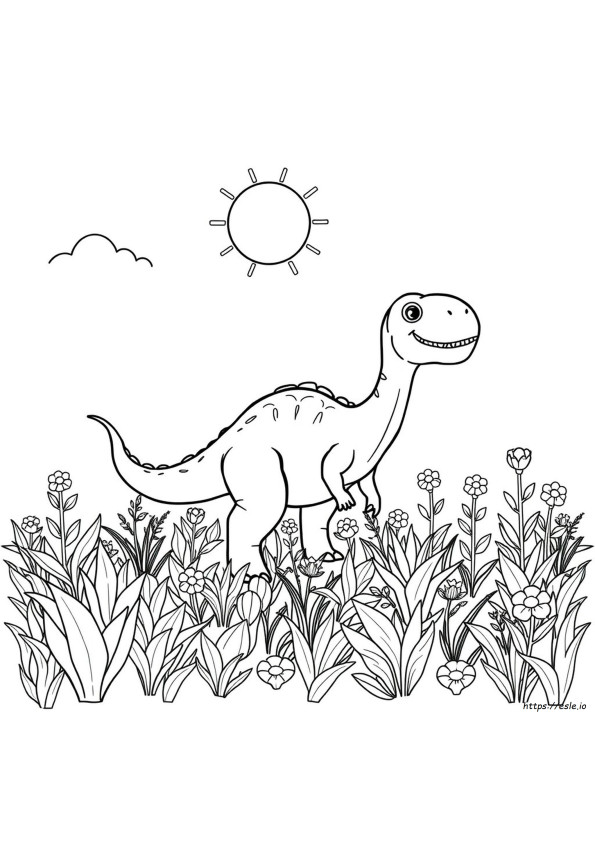 Dinosaurus Värityskuvat Taaperoille