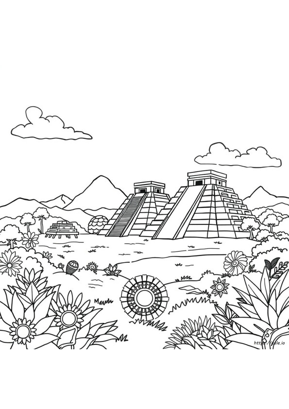 Aztec Coloring Pages