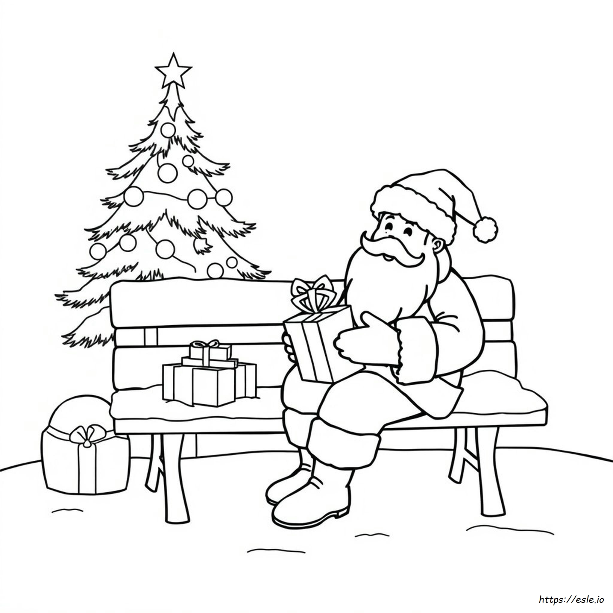 Free Santa Coloring Pages For Preschool