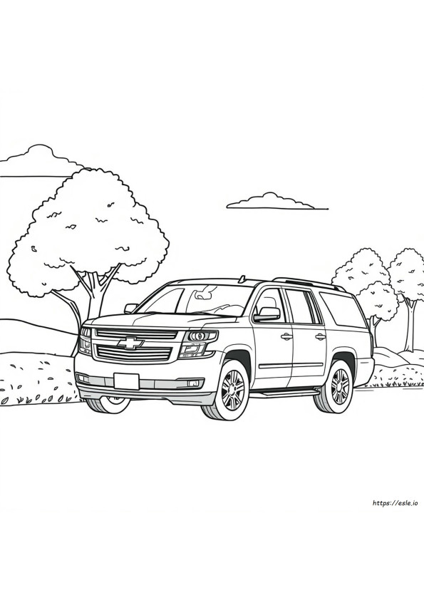 Chevy Suburban Coloring Pages