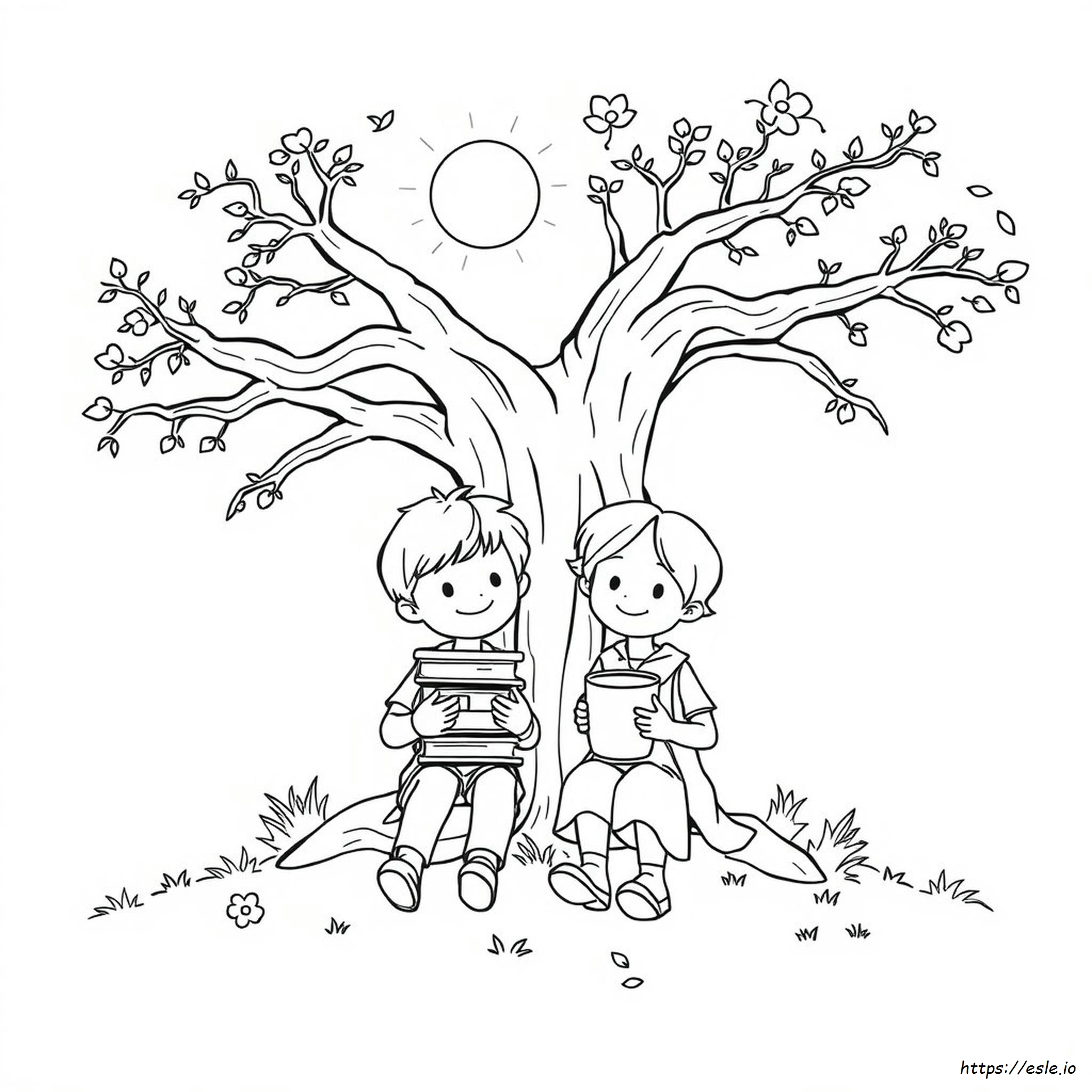 Dua Gambar Mewarnai