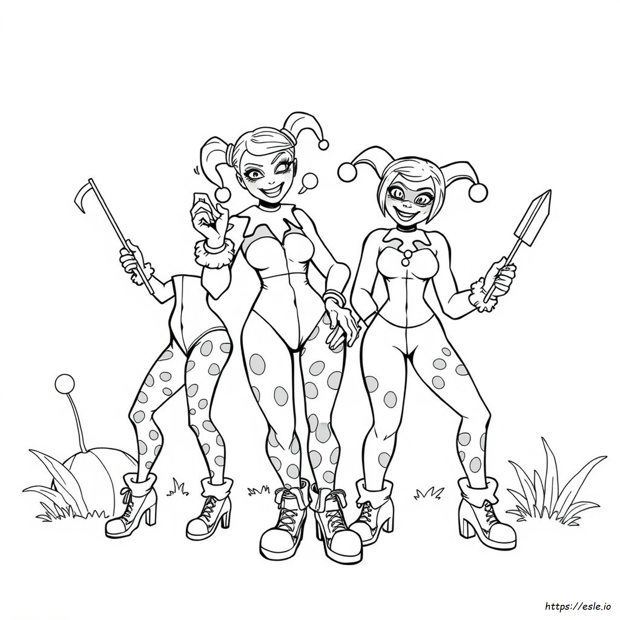 Disegno Da Colorare Harley Quinn - Gratis
