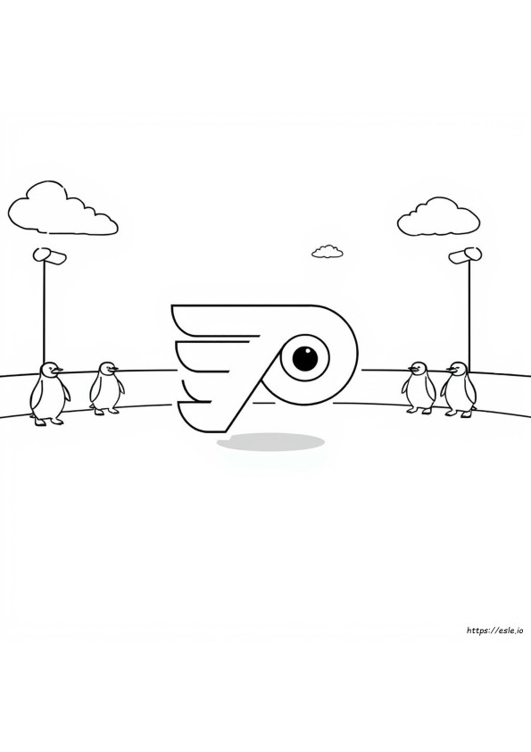 Philadelphia Flyers Logo Coloring Page