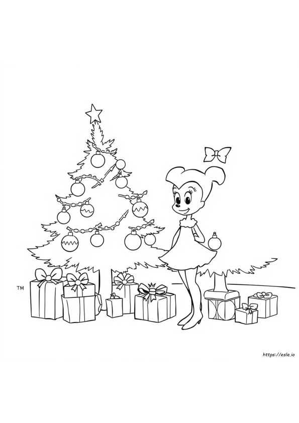 Coquette Christmas Coloring Pages