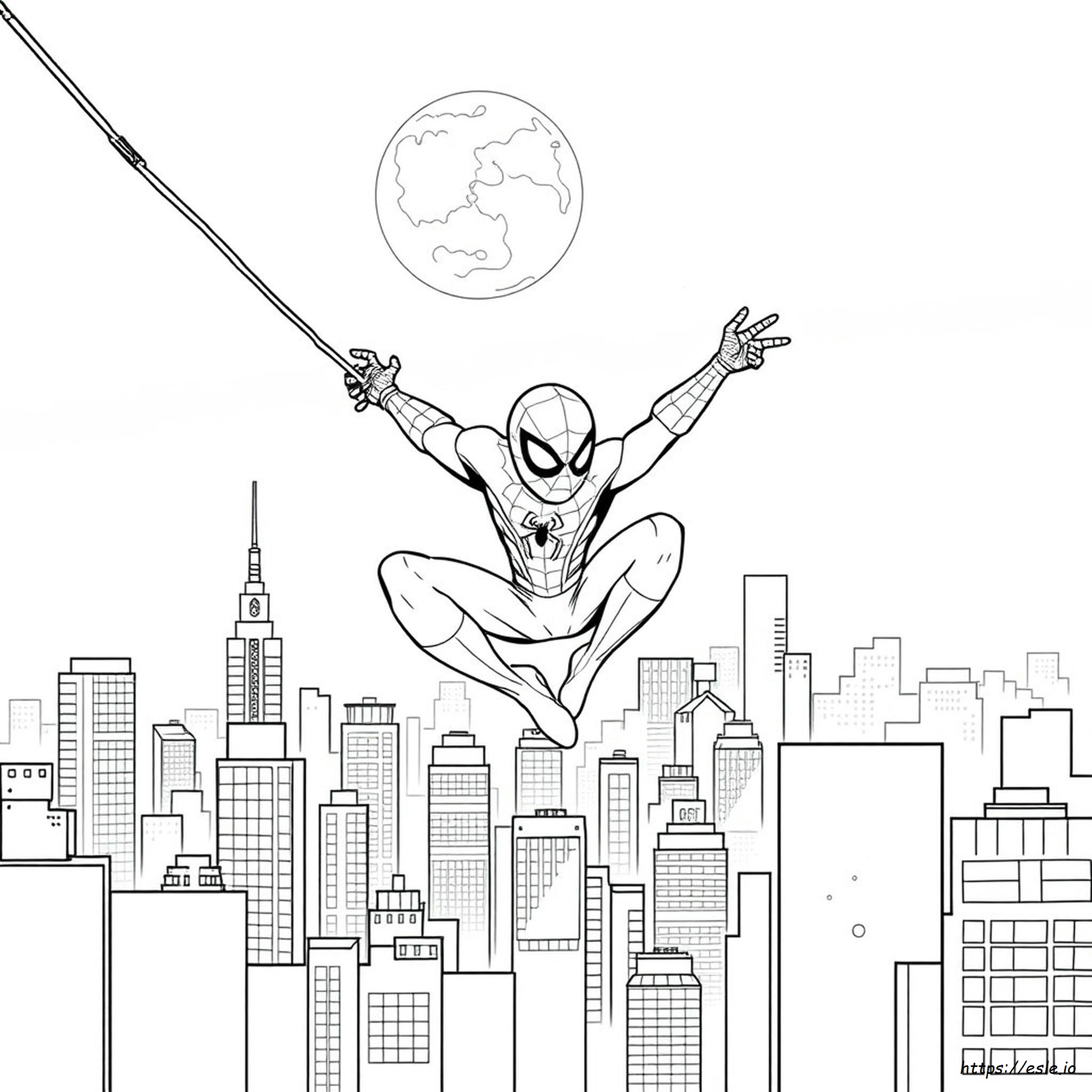 Spiderman Da Colorare - Disegno Gratis Da Stampare