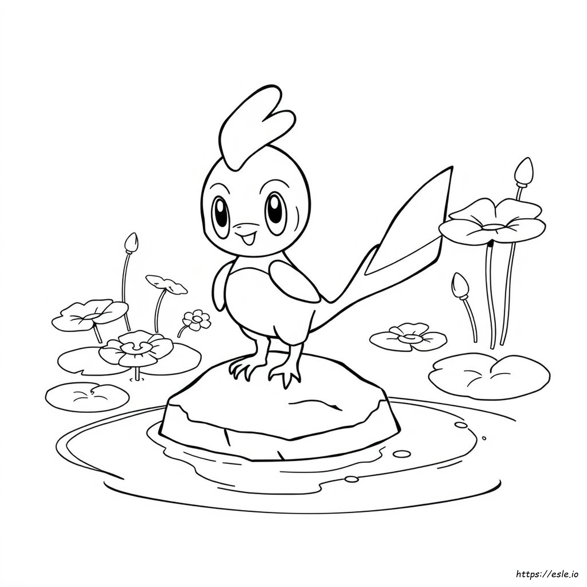 Froakie Colouring Pages