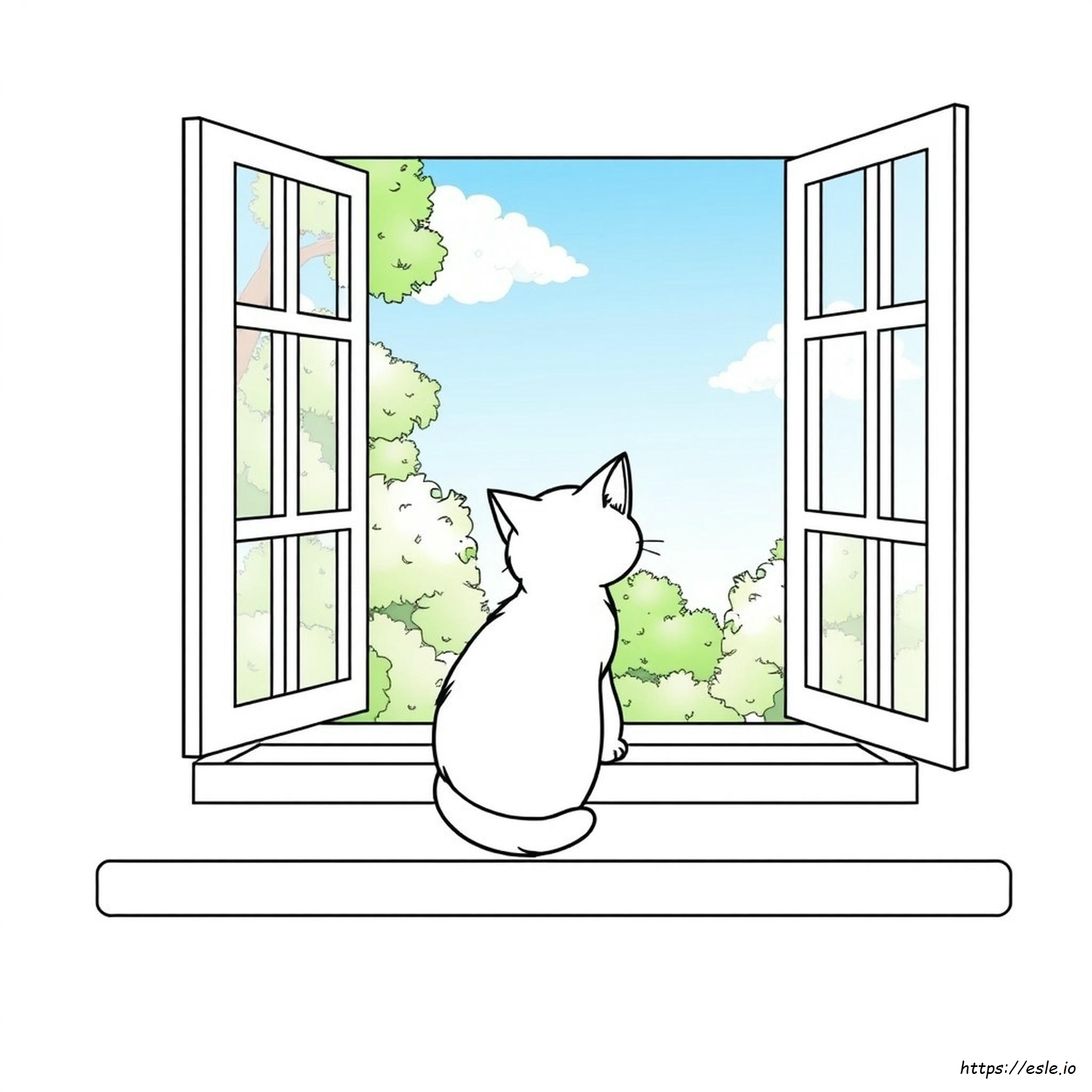 Realistic Kitten Cat Coloring Pages Printable